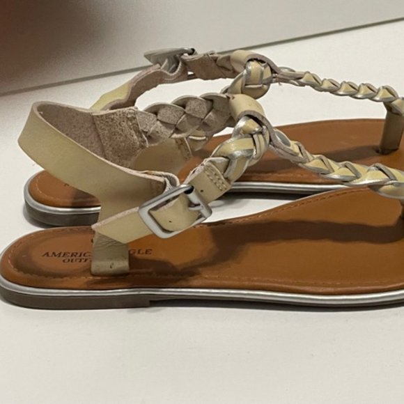 American Eagle Braided Thong Sandal Size 8 - Picture 2 of 9